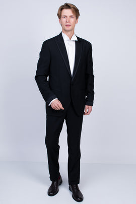 RRP €380 HACKETT Mohair & Wool Tuxedo Blazer Jacket Size 36R 46R L Fully Lined