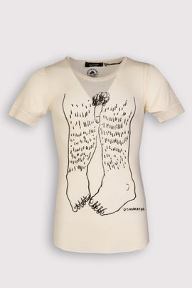 RRP €320 DSQUARED2 Wool T-Shirt Top Size L Vulgar Embroidery Short Sleeve