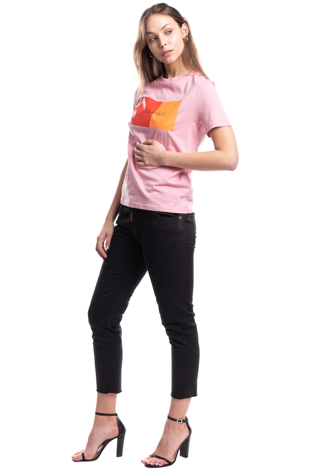 Calvin Klein Women CK One T-Shirt/Short PJ Set Pride Colours Mini CK One  Logo Print