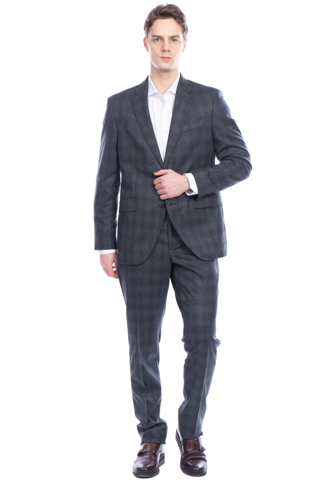RRP €950 HACKETT Vitale Barberis Canonico Wool Suit Size 40R / 34R / M Check gallery main photo