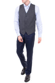 RRP €195 HACKETT Wool Waistcoat Size 38L / 48L / S Fully Lined Pinhead Y-Neck gallery photo number 2