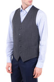 RRP €195 HACKETT Wool Waistcoat Size 38L / 48L / S Fully Lined Pinhead Y-Neck gallery photo number 5