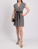 RRP€260 TOY G A-Line Dress Size IT 46 Floral Pleated Waist Tie Made in Italy gallery photo number 1