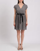 RRP€260 TOY G A-Line Dress Size IT 46 Floral Pleated Waist Tie Made in Italy gallery photo number 3