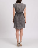 RRP€260 TOY G A-Line Dress Size IT 46 Floral Pleated Waist Tie Made in Italy gallery photo number 4