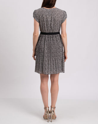 RRP€260 TOY G A-Line Dress Size IT 46 Floral Pleated Waist Tie Made in Italy gallery photo number 4