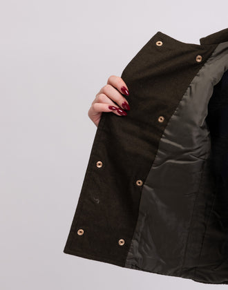 JOLIE By EDWARD SPIERS Flannel Short Coat Size IT 42 / S Wool Blend Collared gallery photo number 7