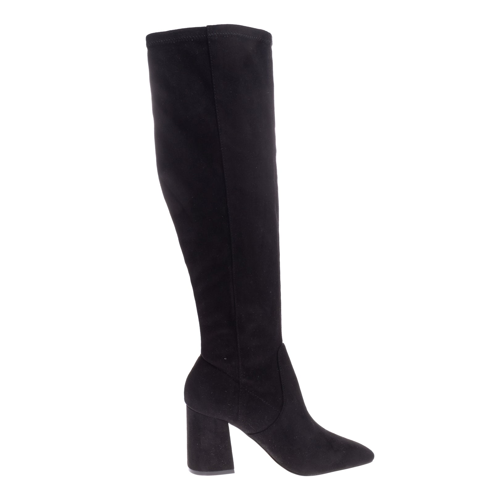 RRP €140 CARVELA Knee High Boots EU 36 UK 3 US 6 Suede Effect Flare Heel gallery main photo