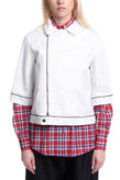 RRP€110 8 Gabardine Jacket Size S Shoulder Tabs Unlined 3/4 Sleeve Made in Italy gallery photo number 2