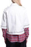 RRP€110 8 Gabardine Jacket Size S Shoulder Tabs Unlined 3/4 Sleeve Made in Italy gallery photo number 4