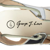GEORGE J. LOVE Ghillie Sandals Size 36 UK 3 US 6 Metallic Effect Panel Lace Up gallery photo number 8