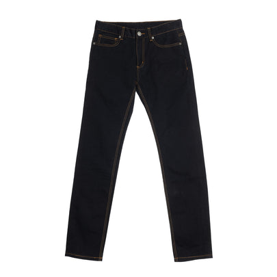 8 Jeans W32 Blue Contrast Stitching Zip Fly Skinny Fit