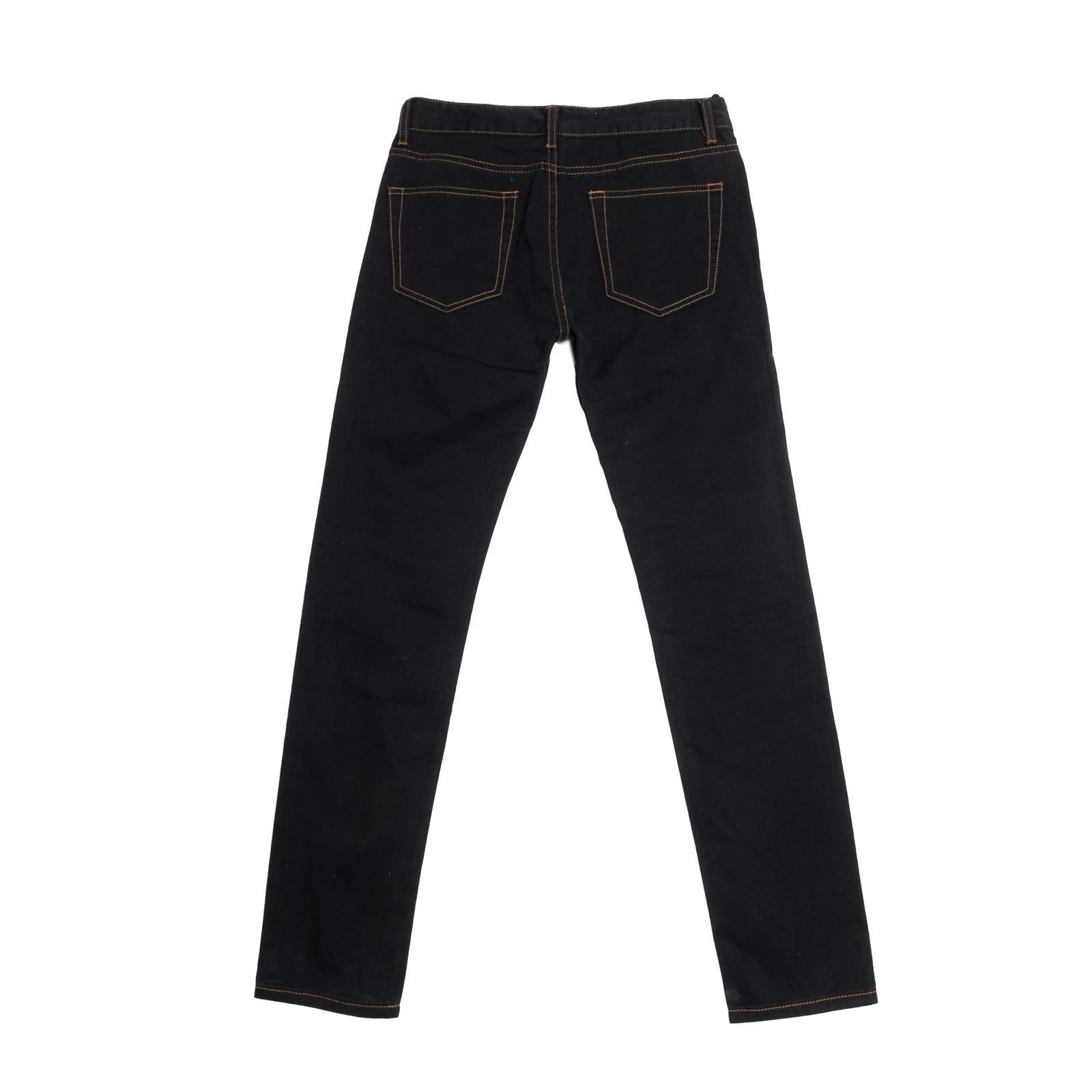 8 Jeans W32 Blue Contrast Stitching Zip Fly Skinny Fit gallery main photo
