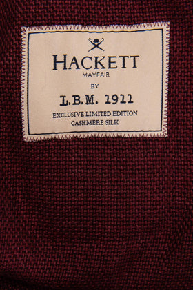 RRP €895 HACKETT Cashmere Wool & Silk Blazer Jacket Size 40R 50R M Lubiam Fabric gallery photo number 8