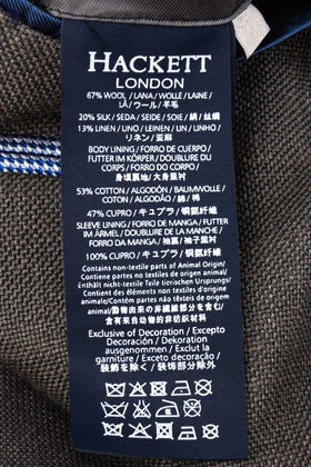 RRP€550 HACKETT Silk Wool & Linen Blazer Jacket Size 38R 48R S Loro Piana Fabric gallery photo number 10