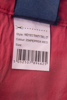 HACKETT Twill Trousers W36R Stretch Garment - Dye Logo Patch Zip Fly gallery photo number 10