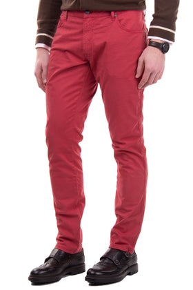 HACKETT Twill Trousers W36R Stretch Garment - Dye Logo Patch Zip Fly gallery photo number 5