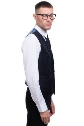 RRP €175 HACKETT Wool Waistcoat Size 42R / 52R / L Single-Breasted Y-Neck gallery photo number 3