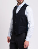 RRP €175 HACKETT Wool Waistcoat Size 42R / 52R / L Single-Breasted Y-Neck gallery photo number 5