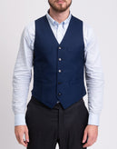 RRP €195 HACKETT Wool Waistcoat Size 42R / 52R / L Single Breasted Cinch Back gallery photo number 4