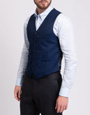RRP €195 HACKETT Wool Waistcoat Size 42R / 52R / L Single Breasted Cinch Back gallery photo number 5