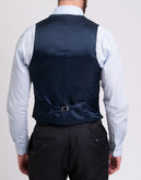 RRP €195 HACKETT Wool Waistcoat Size 42R / 52R / L Single Breasted Cinch Back gallery photo number 6
