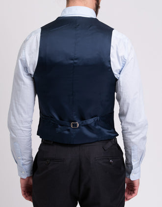 RRP €195 HACKETT Wool Waistcoat Size 42R / 52R / L Single Breasted Cinch Back gallery photo number 6