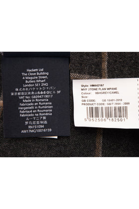 RRP€650 HACKETT Wool Blazer Jacket 38L 48L S Grey Windowpane Notch Lapel gallery photo number 8