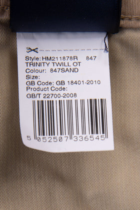 HACKETT Twill Trousers Size 34R Garment Dye Branded Button Logo Patch Stretch gallery photo number 10