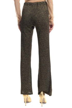 RRP €415 CHARLOTT Knitted Trousers Size S Lame Effect Flare Leg Made in Italy gallery photo number 4