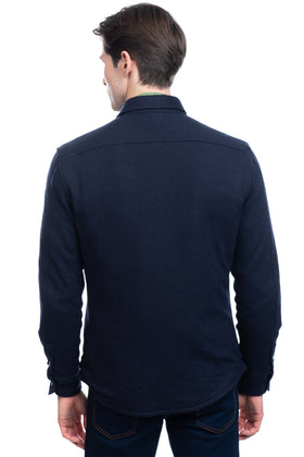 RRP €195 HACKETT Sweat Shirt Jacket Size L Wool Blend Lightly Padded Collared gallery photo number 5
