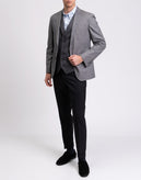 RRP €185 HACKETT Wool Waistcoat Size 40R 50R M Two Tone Houndstooth Satin gallery photo number 2