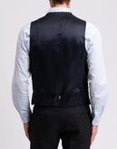 RRP €185 HACKETT Wool Waistcoat Size 40R 50R M Two Tone Houndstooth Satin gallery photo number 7