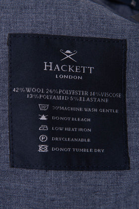 HACKETT Pleated Trousers Size -32L Stretch Washed Wool -Blend Zip Fly RRP €175 gallery photo number 9