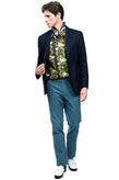 RRP €550  HACKETT Merino Wool Blazer Jacket Size 44R 54R-XL Loro Piana Fabric gallery photo number 3