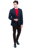 RRP €295 HACKETT Wool Twill Blazer Jacket Size 42R / 52R / L Dark Blue Plain gallery photo number 2
