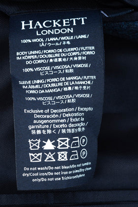 RRP €295 HACKETT Wool Twill Blazer Jacket Size 42R / 52R / L Dark Blue Plain gallery photo number 10