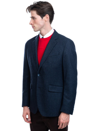 RRP €295 HACKETT Wool Twill Blazer Jacket Size 42R / 52R / L Dark Blue Plain gallery photo number 5