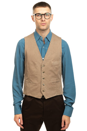 RRP €165 HACKETT Waistcoat Size 36R 46R XS Garment Dye Double Layer Cinch Back gallery photo number 3