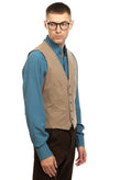 RRP €165 HACKETT Waistcoat Size 36R 46R XS Garment Dye Double Layer Cinch Back gallery photo number 4