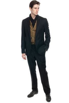 RRP €700 HACKETT Wool & Mohair Tuxedo Suit Size 36R / 30R / XS Lined Peak Lapel
