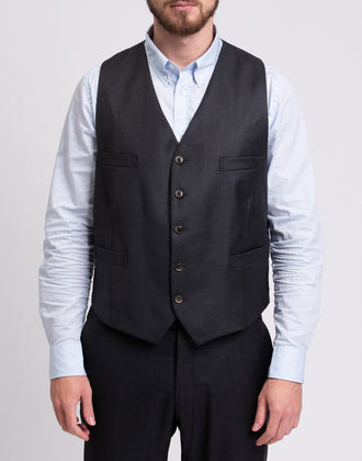 RRP €175 HACKETT Wool Waistcoat Size 38R / 48R / S Loro Piana Fabric Y Neck gallery photo number 3