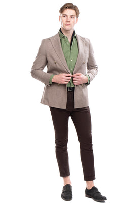 RRP€425 HACKETT Baby Shetland Twill Blazer Jacket Size 44R / 54R / XL Wool Blend