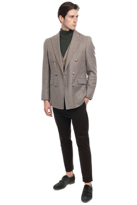 RRP €425 HACKETT Baby Shetland Twill Blazer Jacket Size 38R / 48R / S Wool Blend