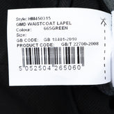 RRP€140 HACKETT Waistcoat Size 38L 48L S Garment Dye Cinch Back Notch Lapel gallery photo number 10
