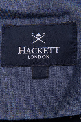 RRP €175 HACKETT Pleated Trousers Size 36L Washed Wool Blend Stretch Zip Fly gallery photo number 8