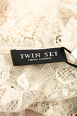TWIN SET SIMONA BARBIERI Cady Shift Dress Size XS Floral Lace 3/4 Sleeve gallery photo number 9