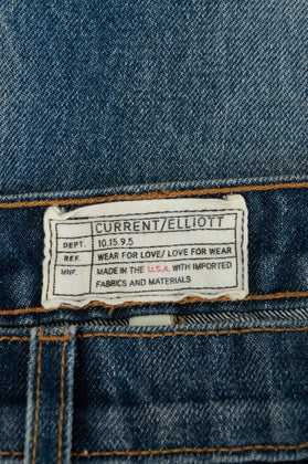 RRP €225 CURRENT/ELLIOTT Jeans W26 Destroyed Slouchy Skinny Fit Made in USA gallery photo number 8