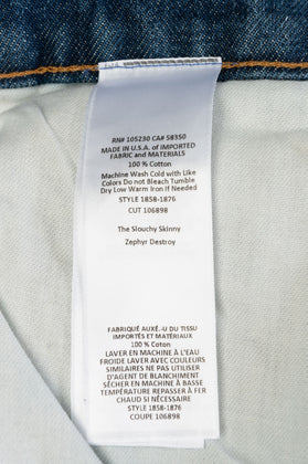 RRP €225 CURRENT/ELLIOTT Jeans W26 Destroyed Slouchy Skinny Fit Made in USA gallery photo number 9