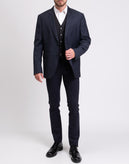 RRP €150 HACKETT Wool Waistcoat Size 40R / 50R / M Fully Lined Satin Cinch Back gallery photo number 2